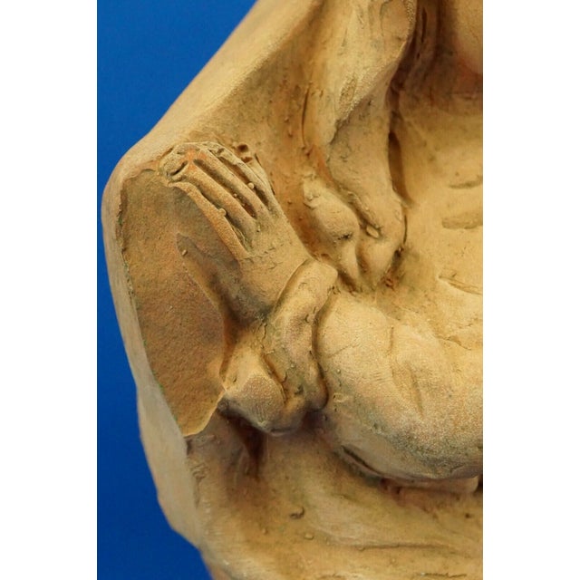 19th Century Neapolitan Nativity Scene Terracotta Madonna Sculpture, Italy, 1800s For Sale - Image 16 of 18