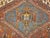 Vintage Persian Qashqai Tribal Area Rug, Hand-Knotted Wool, Geometric Medallions, 4x6, Rust & Navy For Sale - Image 14 of 16