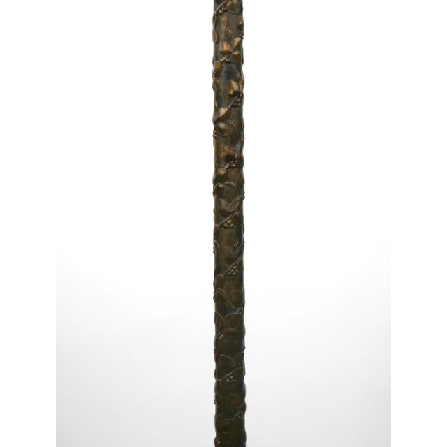 Wood Late 19th Century Gilt-Bronze & Carved Wood Floor Lamp For Sale - Image 7 of 13