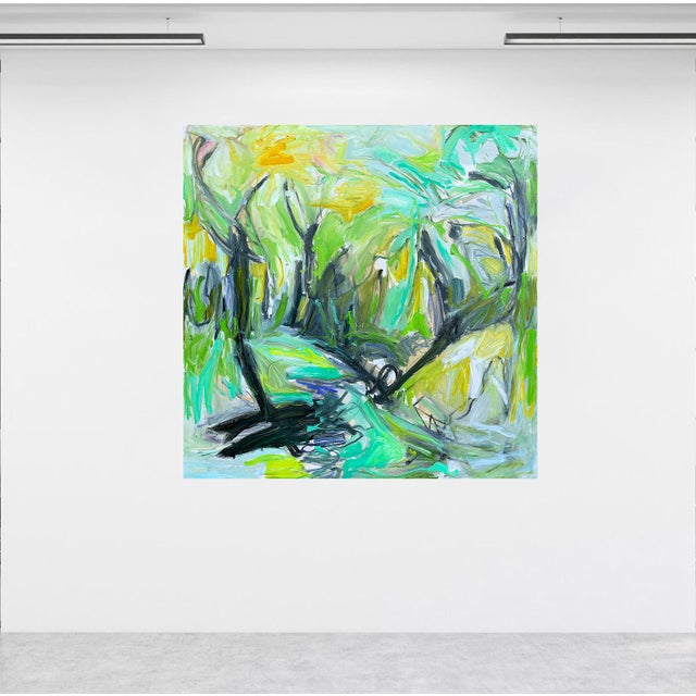 “Belle Meade” is a large-scale original abstract painting that I created in oil on linen. My work explores gesture,...