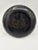 This antique Chinese plate from the 19th century features a beautiful black lacquer ware finish with intricate gilt...