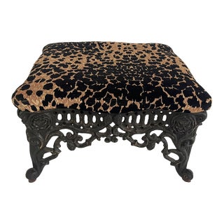 20th Century Cast Iron Footstool - Victorian Style For Sale