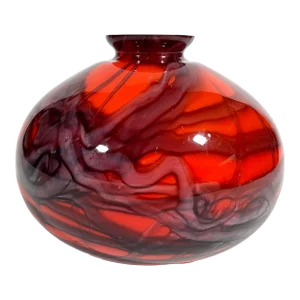 1920s Czech Bohemian Art Glass Vase, Kralik