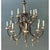 Vintage Gilt Wood and Metal Twelve-Light Chandelier For Sale - Image 4 of 12