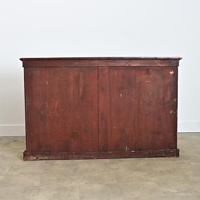 Wood English 19th Century Ebonized Inlay Credenza For Sale - Image 7 of 18