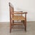 1940s French Provincial Wood and Woven Bench For Sale - Image 4 of 14