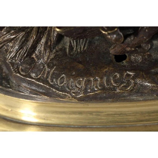 Bronze Inkwell Les Moutons à L'Abreuvoir Sculpture by Jules Moigniez For Sale - Image 9 of 11