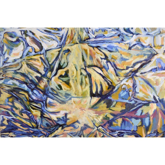 "Visions of the Metropolis" Visionary Landscape and Hills Original Oil on Canvas by Travis Flack For Sale - Image 4 of 5