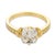 Modern Gia 2.02 Carat Old Mine Cut Diamond 18k Yellow Gold Engagement Ring, Size 6.5 For Sale - Image 3 of 8