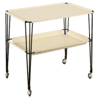 Italian Service Trolley in Metal, 1960s For Sale