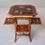 Late 19th Century Victorian English Tiger Bamboo Chinoiserie Book Table With Folding Shelves For Sale - Image 5 of 13