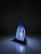 Pyramid Table Lamp in Iron and Hand-Blown Glass For Sale - Image 5 of 9