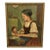 Mid-Century Bela Horvath (b.1888-1973) "Young Girl With Her Doll" Oil on Canvas Painting For Sale