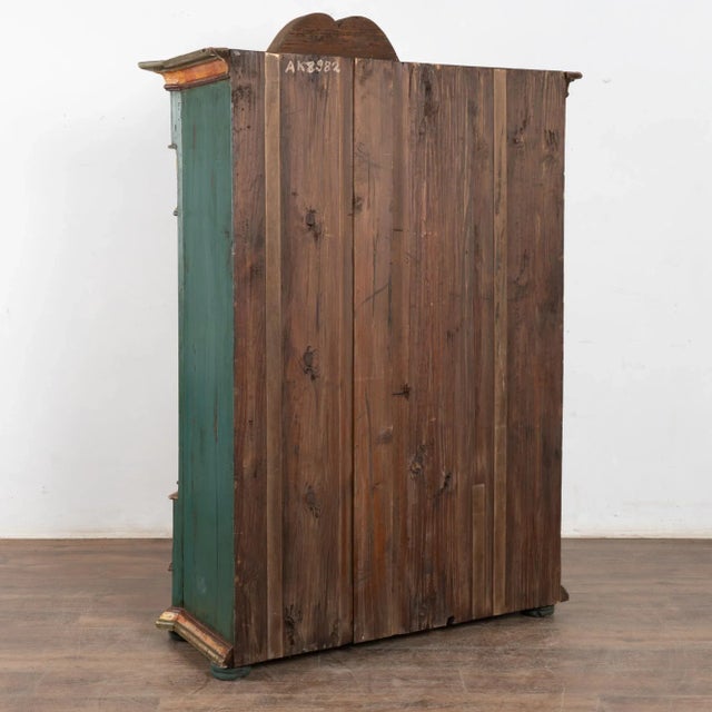 Original Carved and Painted Austrian Armoire or Shrunk, Dated 1836 For Sale - Image 16 of 16