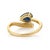 Luxury 1.12ct Blue Sapphire & Diamond Statement Ring Size 5 in 14k Gold For Sale - Image 10 of 16