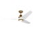 Chapman & Myers by Visual Comfort Fan Ruhlmann 52" LED Ceiling Fan in Hand Rubbed Antique Brass and Matte White For Sale