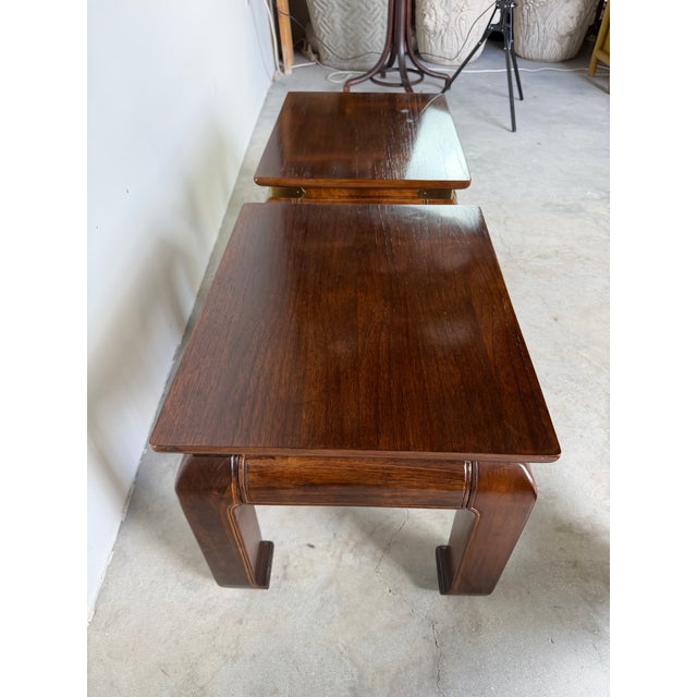 Vintage Chinese Ming Style Mahogany Stools With Floral Cushions – A Pair For Sale - Image 10 of 18