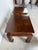 Vintage Chinese Ming Style Mahogany Stools With Floral Cushions – A Pair For Sale - Image 10 of 18