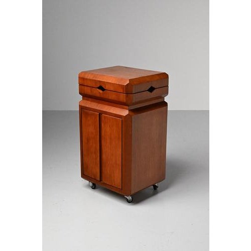 Teak Fliptop Bar Cart For Sale - Image 14 of 14