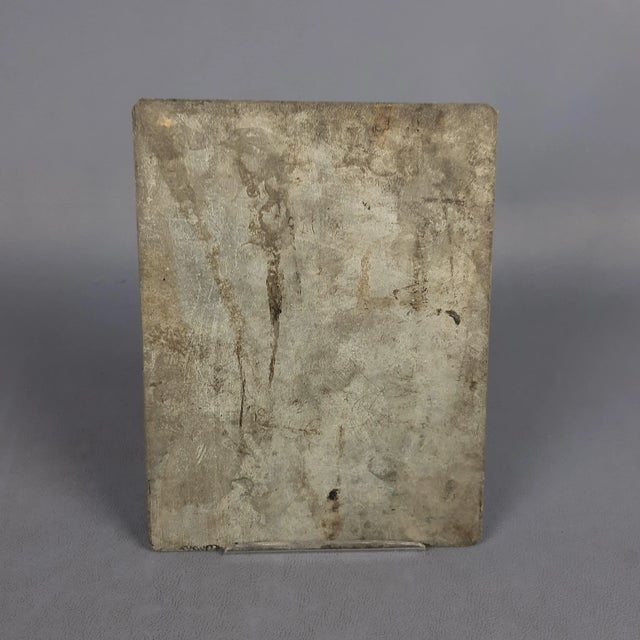 1960s Filippo Marinetti, Portrait of Rougena Zatkova, 1960s, Cliché Silkscreened Metal Plate For Sale - Image 5 of 11