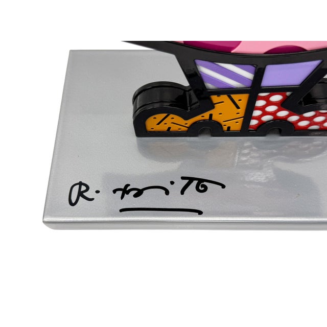 Pop Art Romero Britto, Good Girl (Hand Signed Enamel on Iron Sculpture), 2006 For Sale - Image 3 of 5