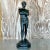 Sculpture Materials Vintage Boho Plaster Statue of Man For Sale - Image 7 of 11