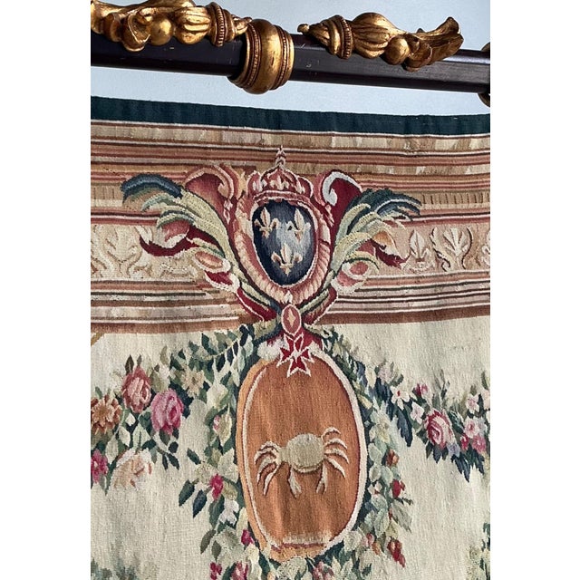 Vintage “Chateau Bellevue” Tapestry From Tenture Des Maisons Royals For Sale - Image 9 of 14