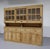 Beige Massive Antique Pine Glazed Dresser With Sliding Doors | Circa 1880 For Sale - Image 8 of 13