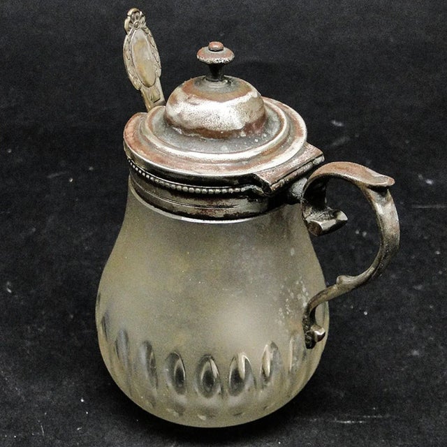 German Biedermeier Mustard Container, 1890s For Sale - Image 5 of 8