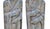 Pair Monumental Antique 48" Solid Stone Chinese Court Lady Figure Statues Tang Style For Sale - Image 11 of 18