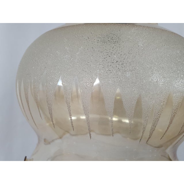 Pendant in Brass and Glass, 1970s For Sale - Image 6 of 18