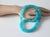 Mozambique Amazonite Rondelle Necklace With Amazonite Clasp For Sale - Image 9 of 9