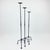2020s Hand Forged Iron Candelabra Set of 3 (95-115cm) Antique Copper Finish Straight Stem with Compact Arched Base For Sale - Image 5 of 6