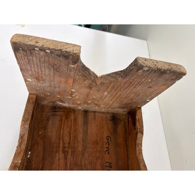 Vintage Painter’s Bench Signed Gene, 1965 For Sale - Image 10 of 14