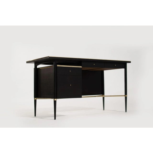 Mid 20th Century Ebonized Mahogany Desk by Paul McCobb, Connoisseur Collection, C. 1950s For Sale - Image 5 of 12