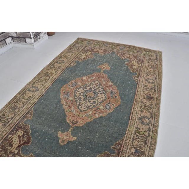 Textile Mid 20th Century Multi-Medallion Geometric Tribal Area Rug For Sale - Image 7 of 10