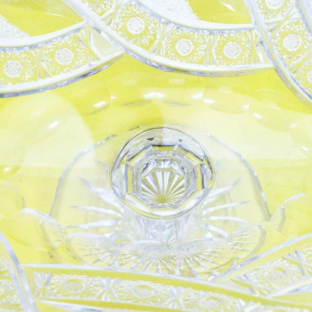 Large Cut Crystal Centerpiece, 1960s For Sale - Image 8 of 13