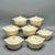Arts & Crafts Vintage 1930’s Weller Pottery “Pierre” Beige Stoneware Basketweave Handled Individual Casseroles/Tureens- Set of 7 For Sale - Image 3 of 8