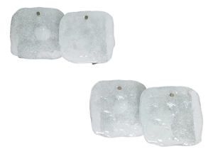 Frosted Glass Wall Sconces from Kalmar Francken KG, 1970s, Set of 2