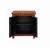 This cabinet/table is painted with a distressed brick red color on the main body and black color Tibetan-style flower &...