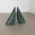 Green Marble Bookend Elements in the style of Fratelli Mannelli, Italy, 1980s, Set of 2 For Sale - Image 4 of 16