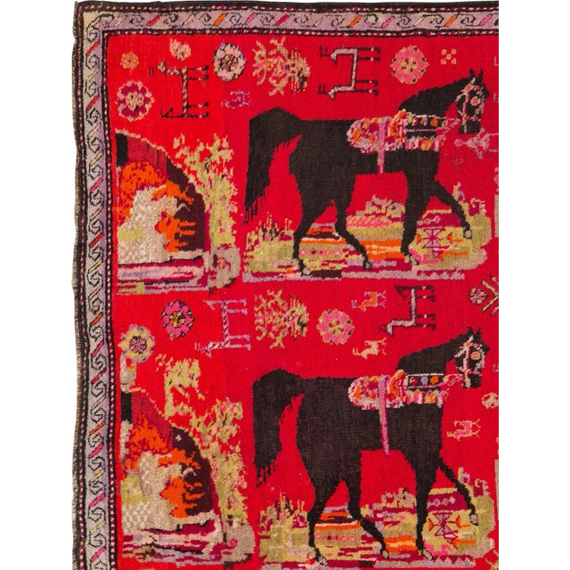 Galerie Shabab Collection Early 20th Century Caucasian Karabagh Rug For Sale - Image 4 of 10