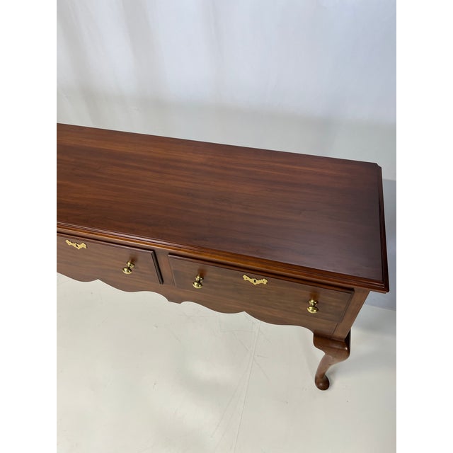 Vintage Henkel Harris Virginia Galleries Wild Black Cherry "Jamestown Colony" Buffet / Sideboard For Sale - Image 12 of 17