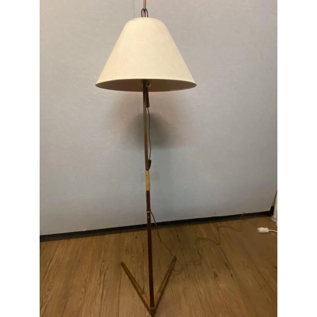 Metal Vintage Dornstab Floor Lamp by A. Pöll for J.T. Kalmar, Vienna, Austria For Sale - Image 7 of 18