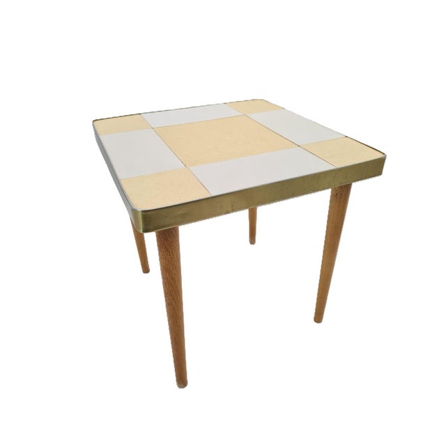 Small Mid-Century Modern Coffee Table with Ceramic Top, 1960s-1970s For Sale - Image 10 of 10