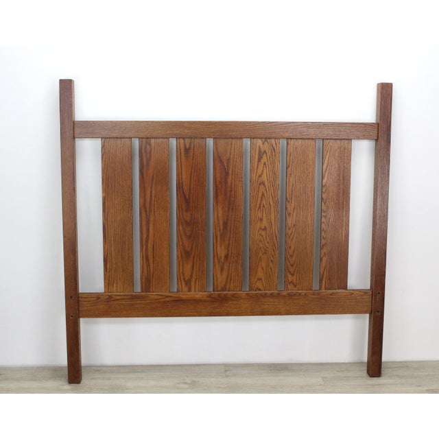 Mission Style Full Oak Bed Frame Chairish