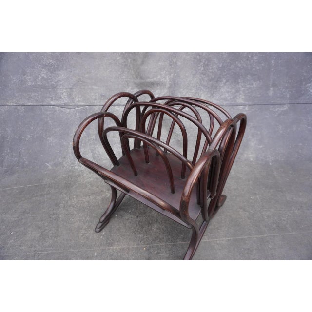 1900 - 1909 1900s Original Thonet Magazine Stand For Sale - Image 5 of 10