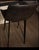Modern Arhaus Modern Genuine Leather Bar Stools Set of 2 Black Iron Base For Sale - Image 3 of 3