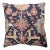 Antique Malayer Navy Large Square Rug Pillow For Sale