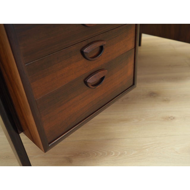 Vintage Danish Rosewood Desk, 1970s For Sale - Image 12 of 14